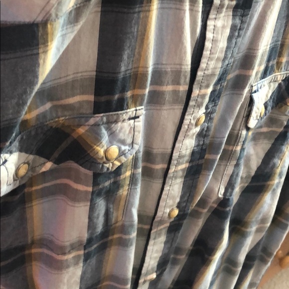 Old Navy size large long sleeve blue western shirt - Picture 4 of 7